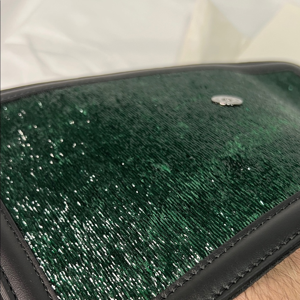 Patrizia Pepe Black and Green Shoulder Bag - Picture 13 of 15